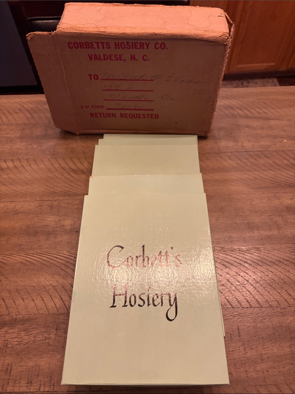 Corbett's Hosiery Vintage Boxed Hosiery Set of 15 Beige Tone.
